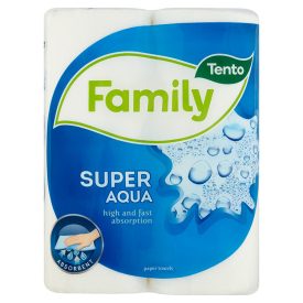   Tento Papírtörlő 2 Tek. 2 Rét. 45 Lap Family (Super Aqua) (16db/Karton)