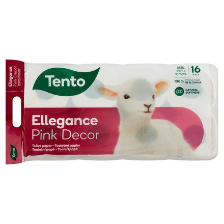 Tento Wc Papír 16 Tek. 3 Rét. 150 Lap Ellegance Pink Decor (4db/Karton)