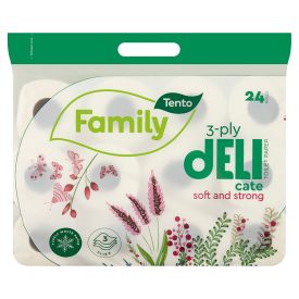   Tento Wc Papír 24 Tek. 3 Rét. 117 Lap Family Delicate Soft And Strong