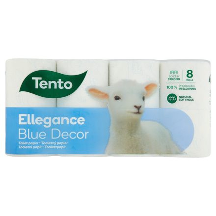 Tento Wc Papír 8 Tek. 3 Rét. 150 Lap Ellegance Blue Decor (7db/Karton)