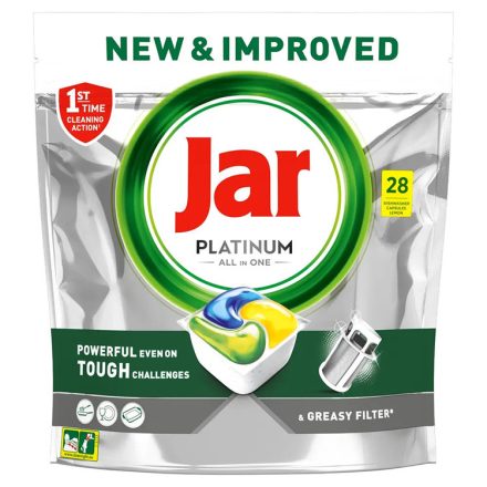 Jar Mosogatókapszula 28db-os 417g All In One Platinum Lemon (5db/Karton)