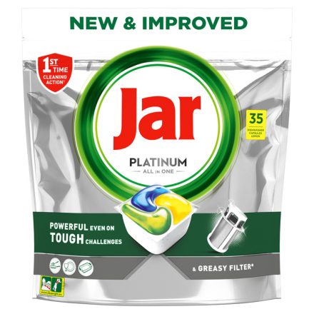 Jar Mosogatókapszula 35db-os 522g Platinum All In One Lemon (5db/Karton)