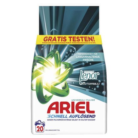 Ariel Mosópor 1,2kg (IMP.) Universal+Pulver Touch Of Lenor Unstoppables 20 Mosásos
